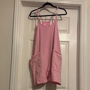 Free People Pink Hot Shot Romper